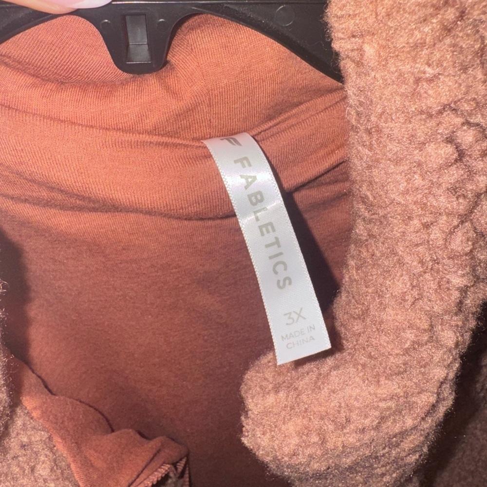 Fabletics Oversized Warm Toffee Brown Summit Tedd… - image 7